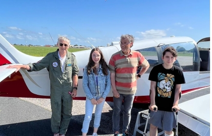 Le 21/05/2022, 50 baptêmes de l’air pour les enfants de Trestel